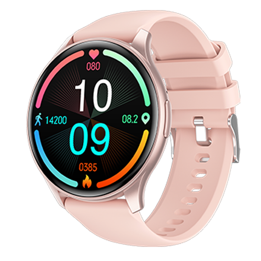 Smart Watch(Answer/Make Call), 1.43" Smartwatch for Men Women 24+ Sport Modes,Fitness Activity Tracker Heart Rate Sleep Monitor IP67 Waterproof Pedometer, Smart Watches for Android iOS (Pink)