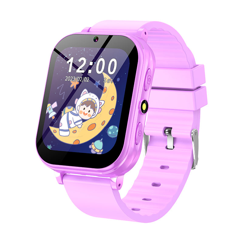 MIDDOW Kids Watch with 24 Puzzle Games, HD Touch Screen Smart Watches for Kids with Camera Video Music Player Pedometer Flashlight Alarm, 12/24hr Watch for Boys, for Boys Girls 3-12 (Purple)